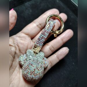 Mouse Ears Multicolor Bling Keychain